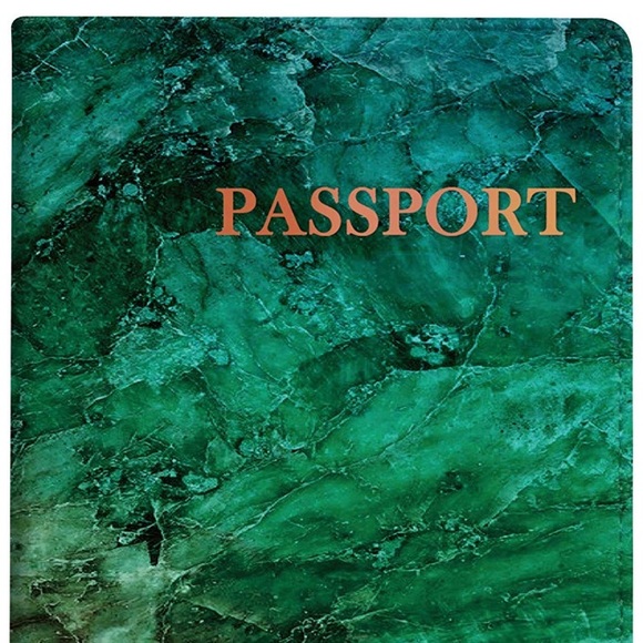 Men’s GREEN MARBLE Passport holders *NWT* - Picture 5 of 5
